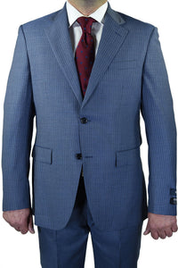 Berragamo Berragamo "Modern" New Blue Pinstripe Suit