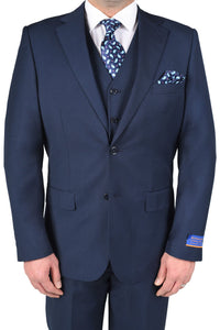 Berragamo Berragamo "Napoli" Solid New Blue 2-Button Notch Suit