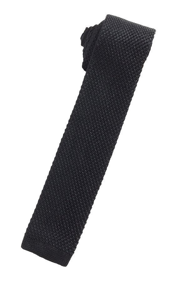 Cristoforo Cardi Black Silk Knit Necktie