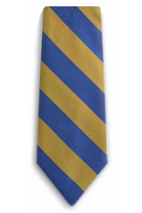 Bocara Blue & Gold Bruin Stripe Tie
