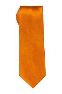 Bocara Solid Orange Satin Tie
