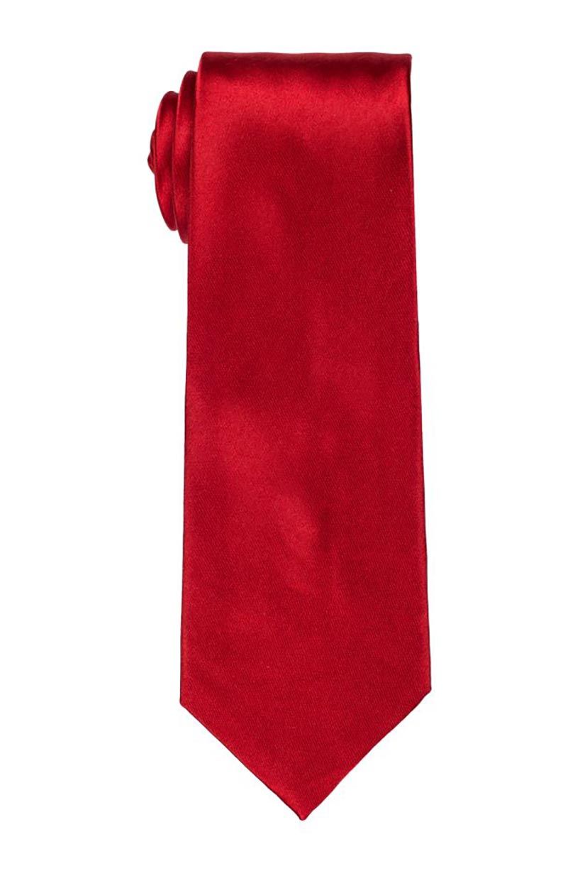 Bocara Solid Red Satin Tie