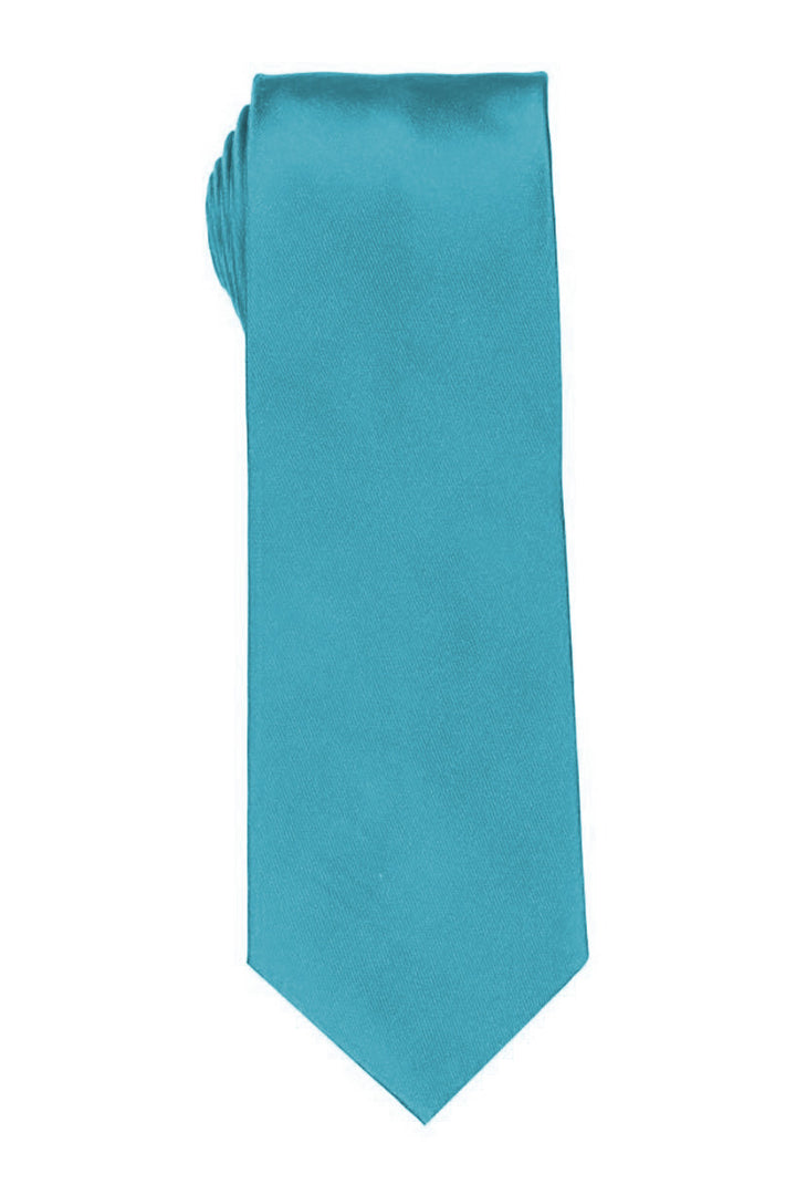 Bocara Solid Aqua Satin Tie