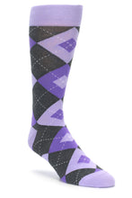 Load image into Gallery viewer, Bold Socks Lilac Iris Bold Argyle Socks