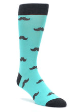 Load image into Gallery viewer, Bold Socks Spa Grey Bold Mustache Socks