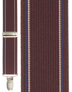 Cardi "Burgundy Edge Stripe" Suspenders
