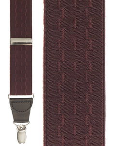 Cardi "Burgundy New Wave" Suspenders