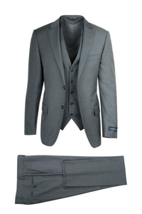 Canaletto Canaletto "Como" Ermenegildo Zegna Cloth Light Grey 3-Piece Suit