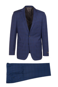 Canaletto Canaletto "Dolcetto" REDA Wool Royal Blue Windowpane Suit