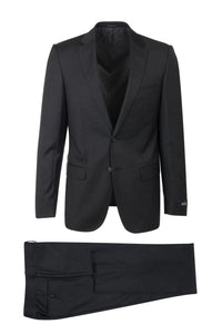 Canaletto Canaletto "Porto" REDA Wool Charcoal Solid Slim Fit Suit