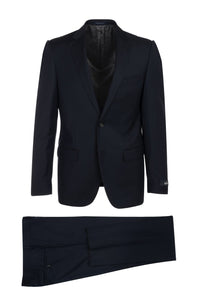 Canaletto Canaletto "Porto" REDA Wool Navy Solid Slim Fit Suit