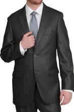 Load image into Gallery viewer, Caravelli Caravelli Charcoal Sharkskin Suit