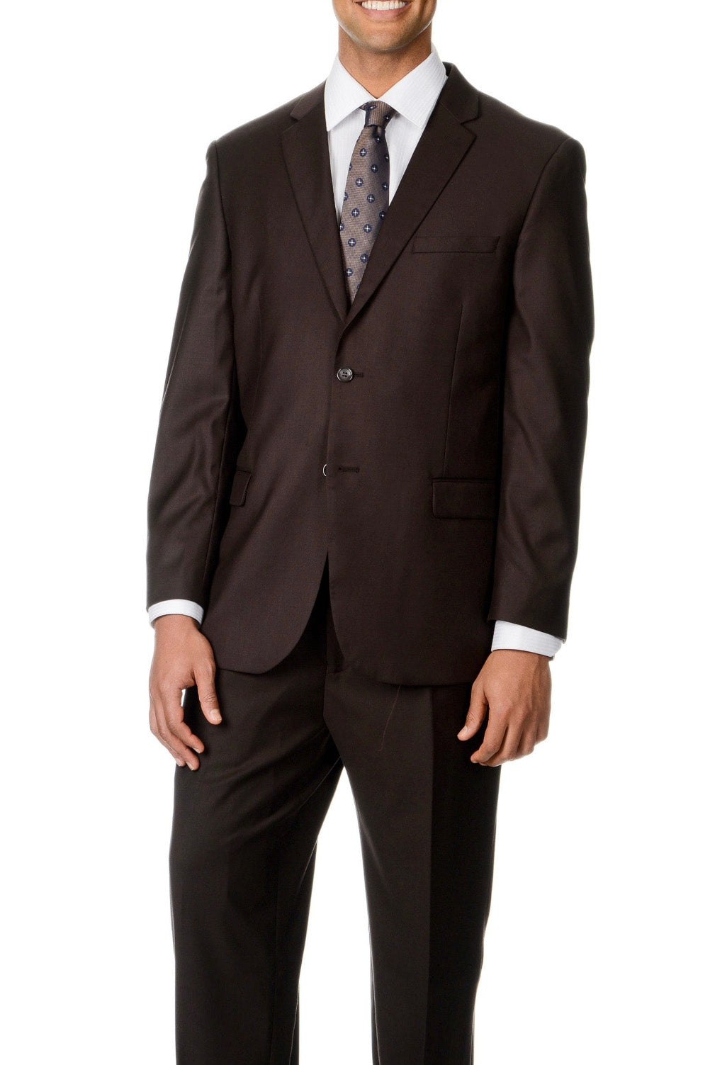 Caravelli Caravelli Solid Brown Suit