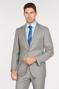 Enzo Enzo Solid Light Grey Suit