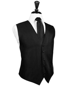 Cristoforo Cardi Black Faille Silk Tuxedo Vest