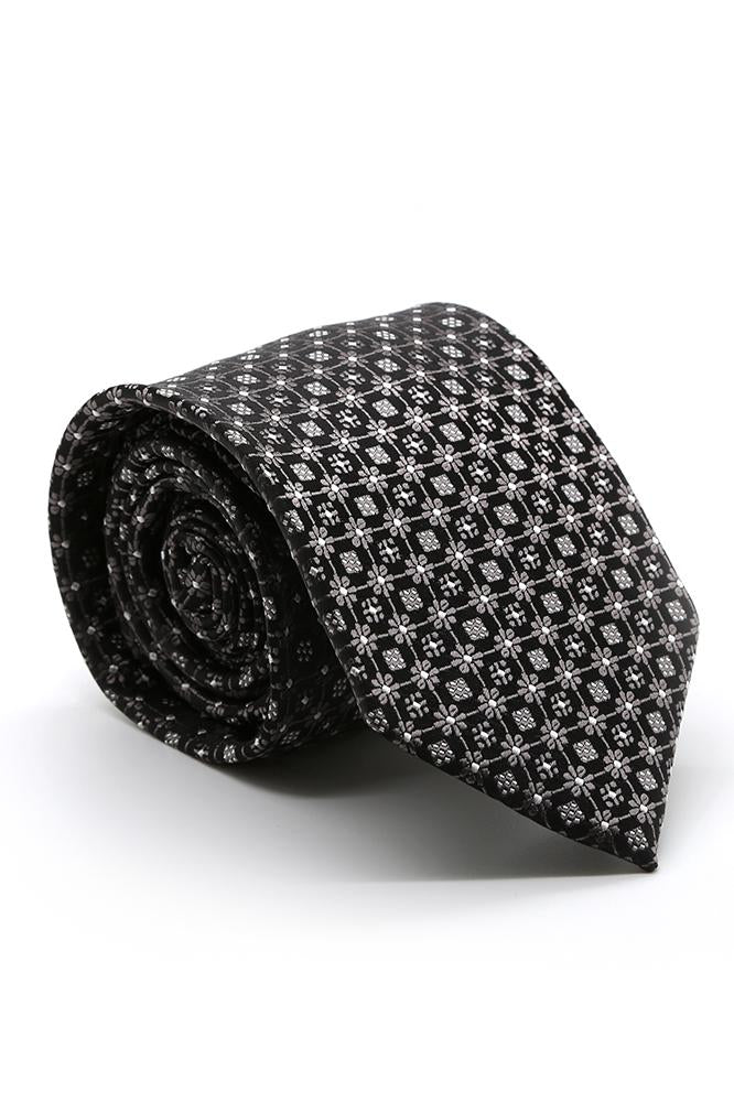Ferrecci Grey and Black Fairfax Necktie
