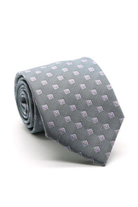Ferrecci Grey and Purple Imperial Necktie