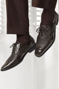 Frederico Leone "Manhattan" Brown Frederico Leone Tuxedo Shoes