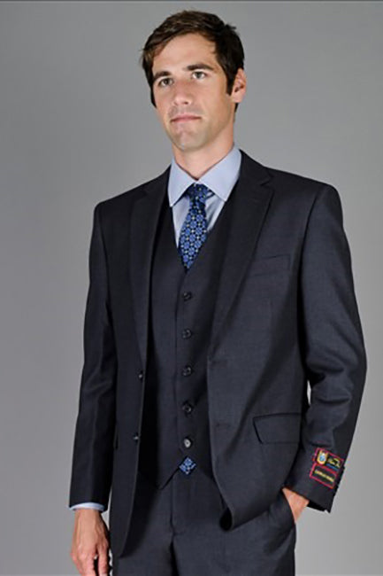 Giorgio Fiorelli Giorgio Fiorelli Solid Charcoal Suit