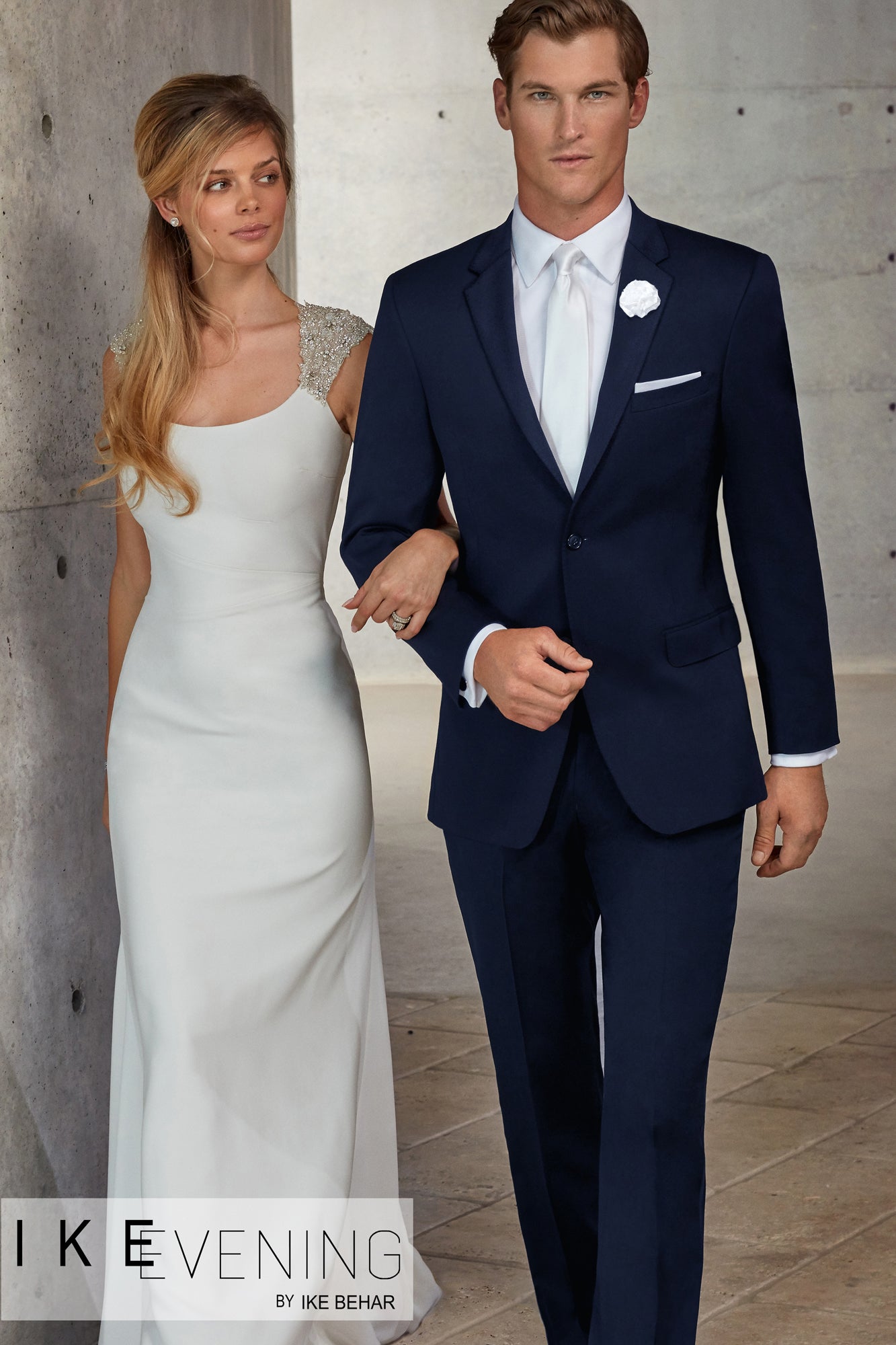 Ike Behar Ike Behar "Collin" Navy Slim Fit Suit