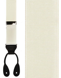 Cardi "Ivory Grosgraine Ribbon II" Suspenders