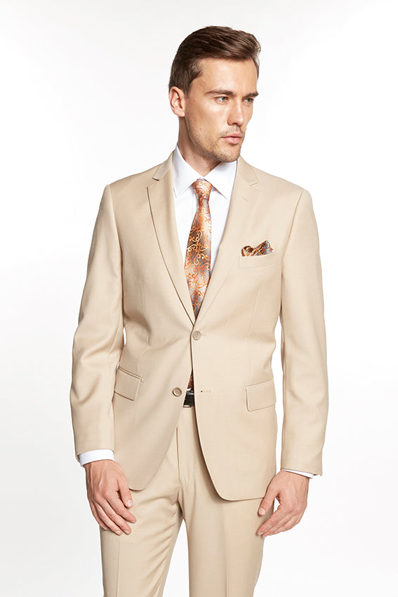 Mantoni Mantoni New Solid Beige Suit