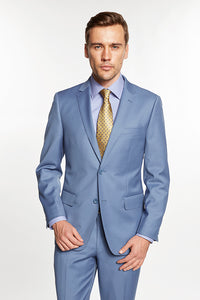 Mantoni Mantoni Solid Sky Blue Suit