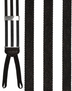 Cardi "Marsala" Black Striped Suspenders