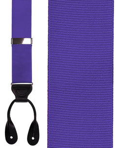 Cardi "Medium Purple Grosgraine Ribbon II" Suspenders