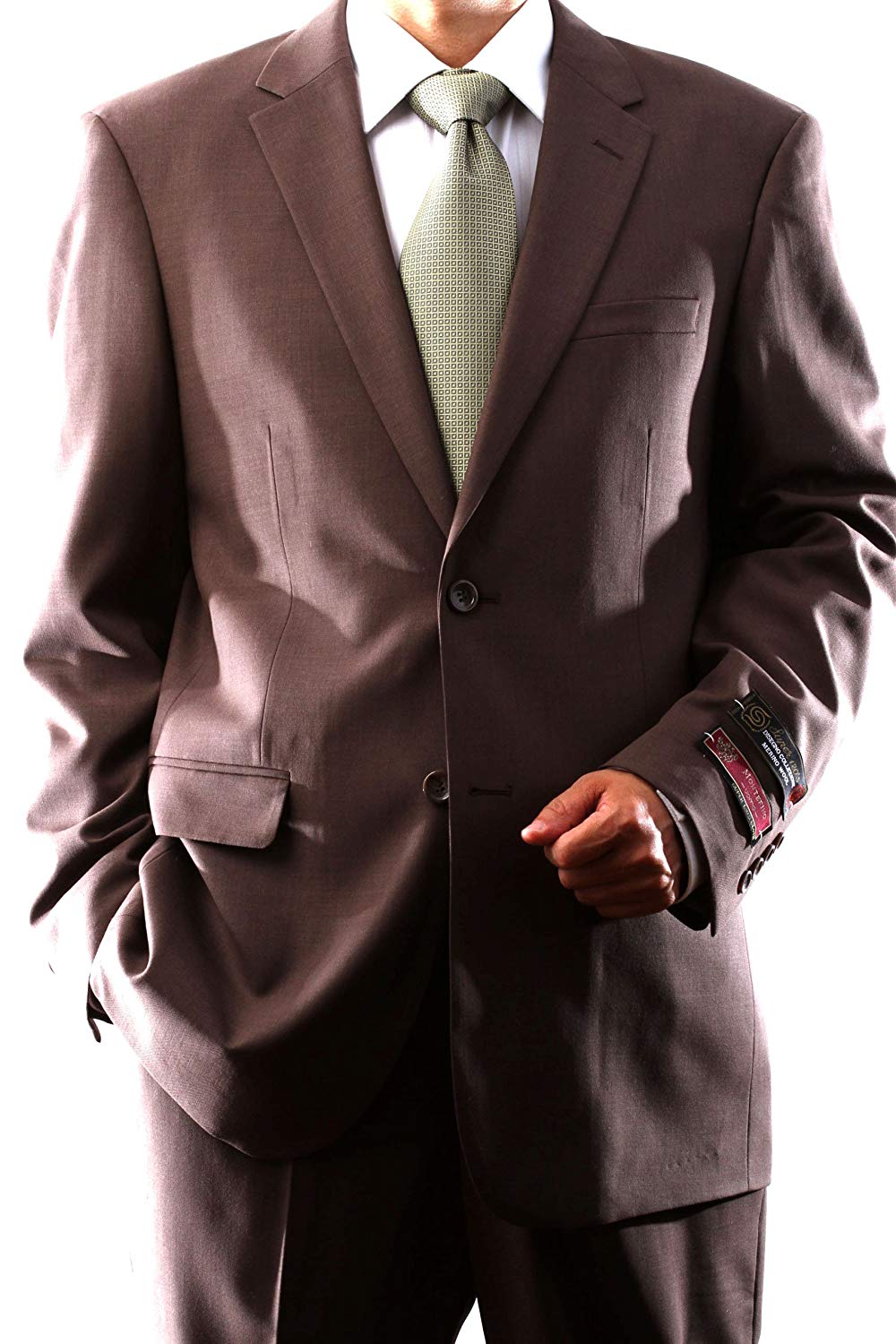 Montefino Montefino Solid Brown Suit
