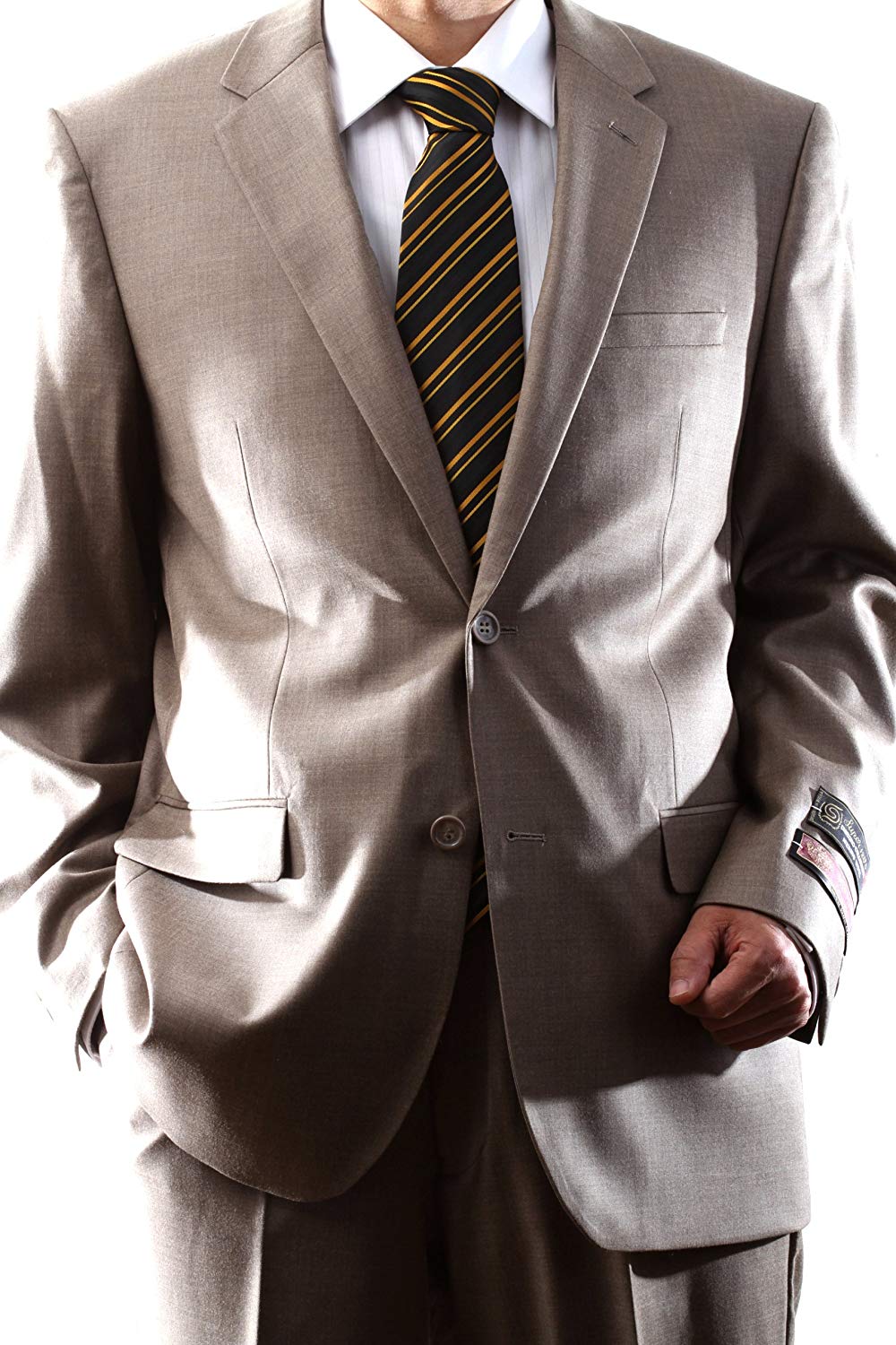 Montefino Montefino Solid Tan Suit