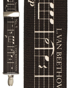Cardi "Musical Notes Black" Suspenders