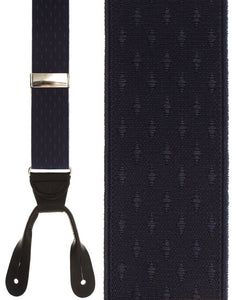 Cardi "Navy Petite Diamonds" Suspenders