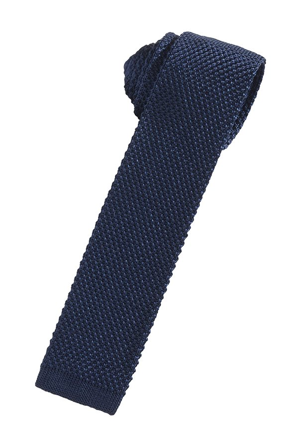 Cristoforo Cardi Navy Silk Knit Necktie