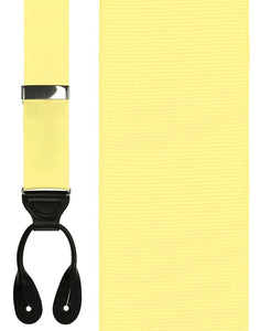Cardi "Pale Yellow Grosgraine Ribbon II" Suspenders