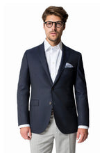 Load image into Gallery viewer, Paul Betenly Paul Betenly &quot;Ronaldo&quot; Navy Solid Slim Fit Blazer