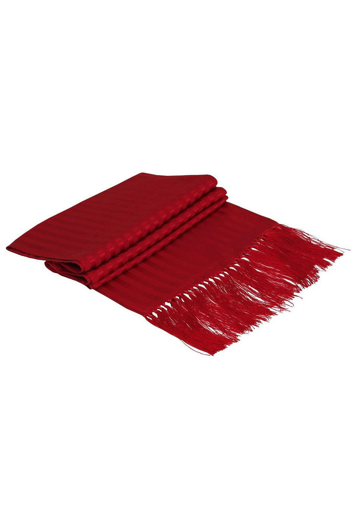 Bruno Piatelli Red Striped Silk Tuxedo Scarf