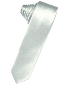 Cardi Self Tie Sea Glass Luxury Satin Skinny Necktie