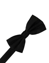 Load image into Gallery viewer, Cristoforo Cardi Pre-Tied Black Noble Silk Bow Tie
