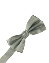Load image into Gallery viewer, Cristoforo Cardi Pre-Tied Platinum Noble Silk Bow Tie