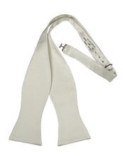 Load image into Gallery viewer, Cristoforo Cardi Self Tie White Noble Silk Bow Tie
