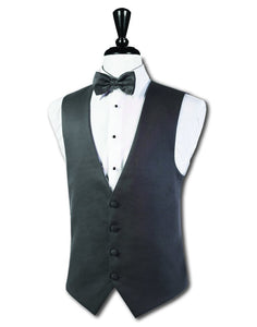 BT Collection Steel Grey Mason Tuxedo Vest
