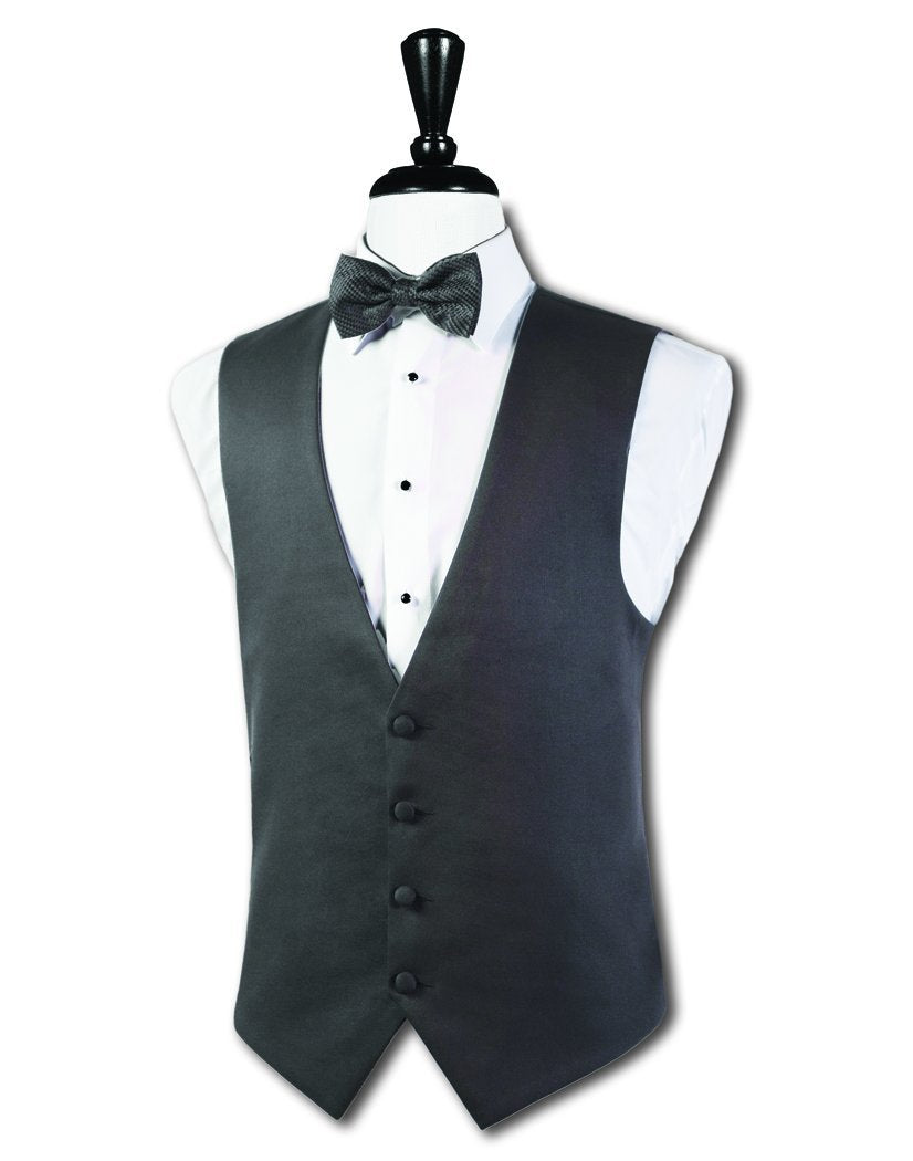 BT Collection Steel Grey Mason Tuxedo Vest