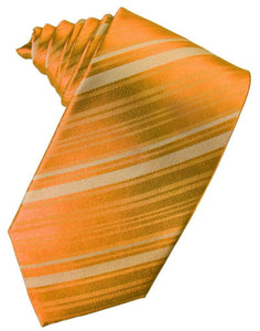 Cardi Mandarin Striped Silk Necktie