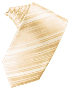 Cardi Peach Striped Silk Necktie