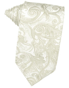 Cristoforo Cardi Ivory Paisley Silk Necktie