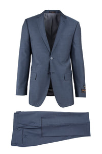 Tiglio Tiglio "Novello" Blue Herringbone Suit