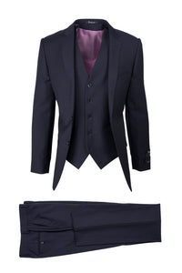 Tiglio Tiglio "Sienna" Navy 3-Piece Slim Fit Suit