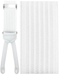 Cardi "Umbria" White Suspenders