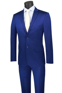 Vinci Vinci "Emilio" French Blue Ultra Slim Fit Suit